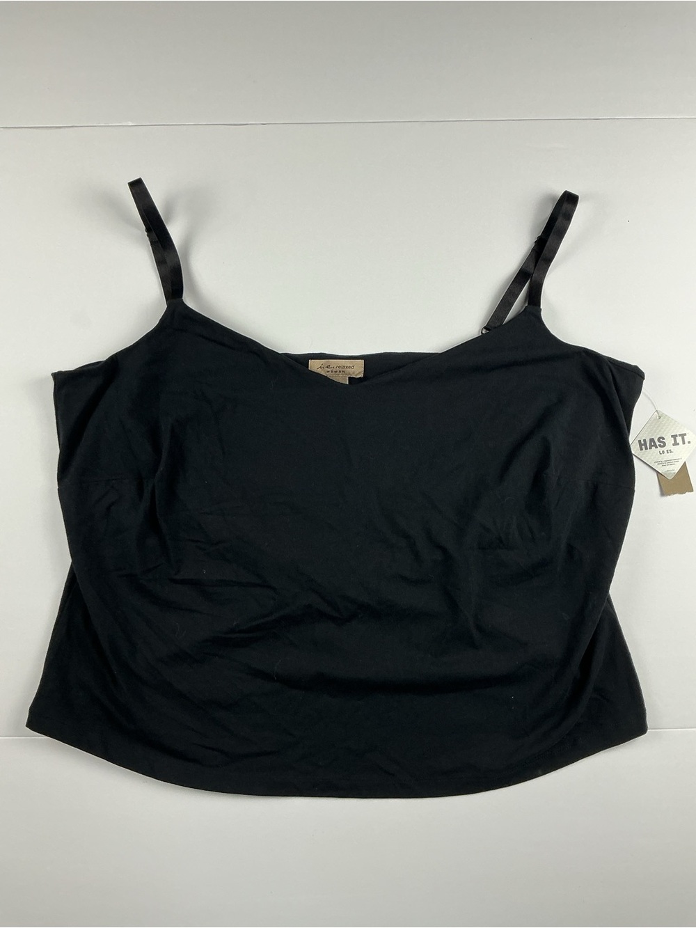 Black Adjustable-Strap Camisole for Women